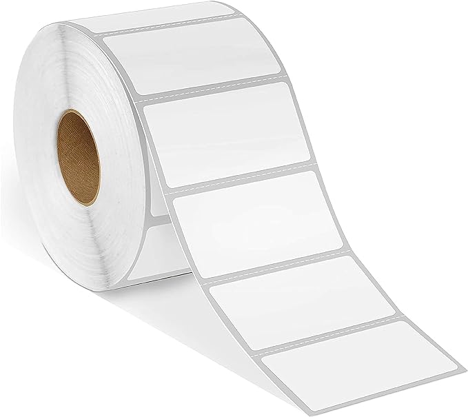 Spartan Industrial - 2" X 1" Direct Thermal Labels (10 Rolls, 1300/Roll) Perforated UPC Barcode FBA Labels - Compatible with Rollo and Zebra Desktop Printers