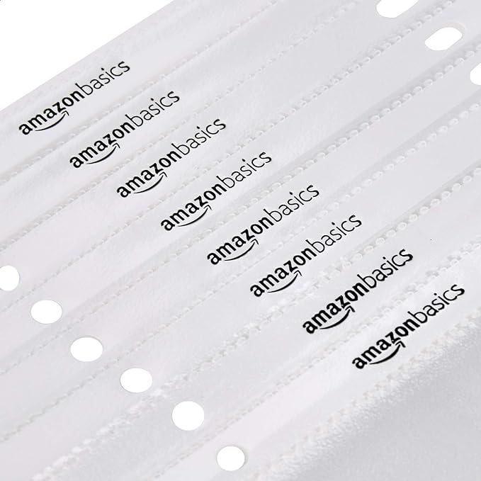 Amazon Basics Polypropylene Sheet Protectors for 3 Ring Binder, Non-Glare, Top Loading, Document Protection, Clear, 200-Pack