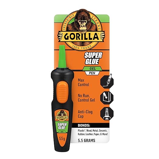 Gorilla Super Glue Gel Pen, 5.5 Gram (Pack of 1)