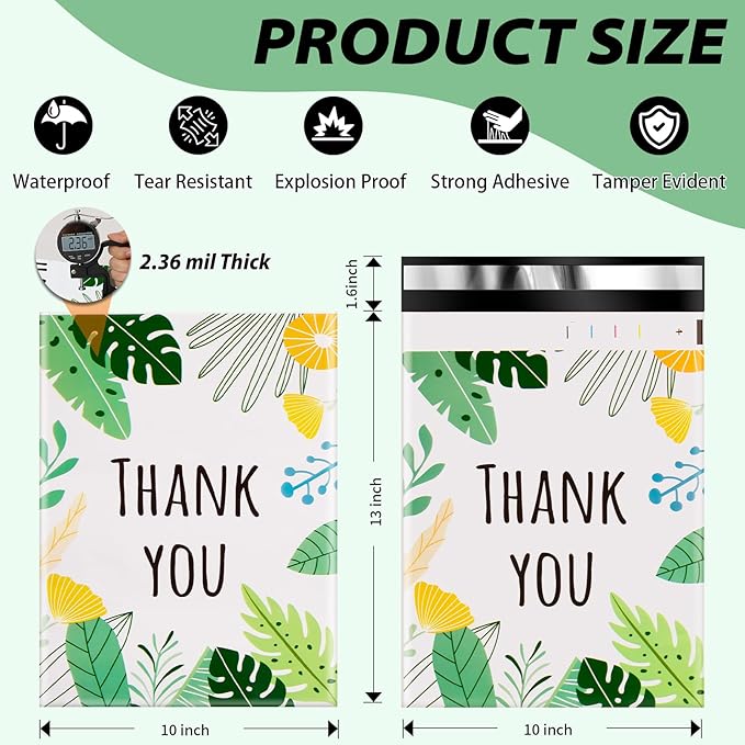 Oududianzi Poly Mailers 10x13, 100PCS Shipping Bags, Mailing Bags, Packaging Bags, Mailers Poly Bags, Polymailer Packaging Bags for Small Bussiness