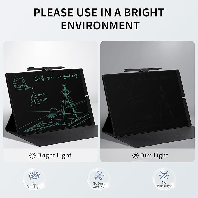 LCD Writing Tablet for Adults: 11.5 inch Full Screen Drawing Tablet Reusable Erasable Digital Notepad with Hall Switch and Tablet Case for Gift Birthday