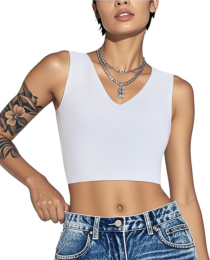 Rolewpy Chest Binder for Transgender FTM Women Binder Bra Tomboy Breast Binder Tank Top
