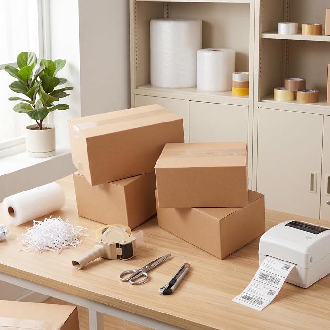 CRUGLA Assorted Sizes Shipping Boxes 30 Pack (10x7x5, 9x6x4, 8x6x4), Corrugated Cardboard Mailers, Each 10 PCS Small Boxes for Small Business Packaging, Shipping & Storage
