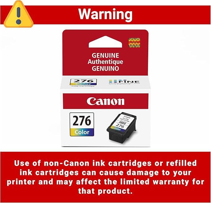 Canon CL-276 Genuine Color Ink Cartridge, Compatible with TS3520/3522, TR4720/4722, TS3720/3722