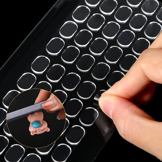 300pcs Clear Tack Putty for Figures, Removable Gel Glue Putty Adhesive Tacky Putty Double Sided Adhesive dots Stickers Wax Mounting Putty for Poster Wall Hanging Museum Crafts, 0.51x0.31