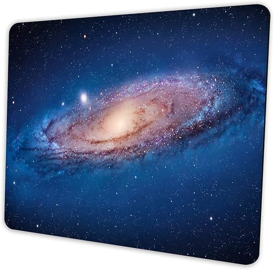 Nebula Mouse pad Small Computer Mouse pad with Personalized Galaxy Design Office Non-Slip Rubber Mousepad
