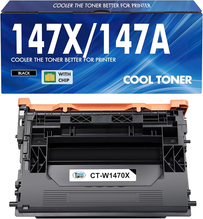 147X 147A Black Toner Cartridge 1-Pack M612 M611 W1470A W1470X High Yield | Compatible for HP 147X 147A 147Y LaserJet Enterprise M612x M611dn M611x M612dn MFP M634h M635fht M635h M636fh Printer Ink