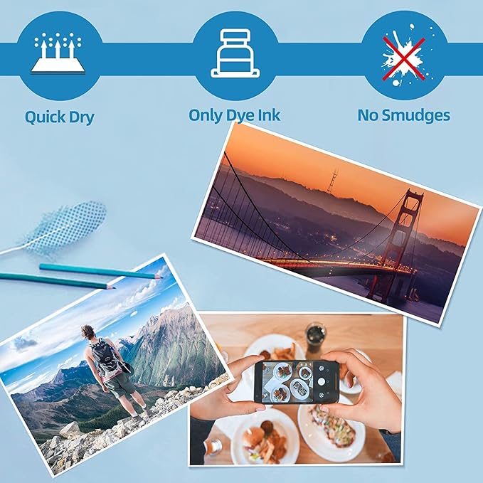 200 Sheets Glossy Photo Paper Coated 8.5x11 180Gsm 49lbs 8.5Mil For Inkjet and Laser Printer Uinkit (8.5X11X200)
