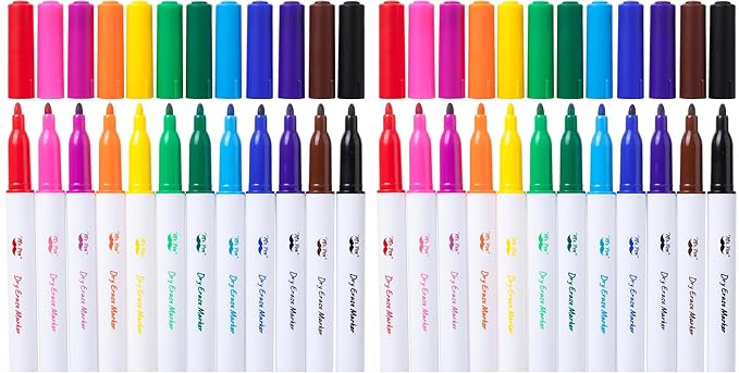 Mr. Pen- Dry Erase Markers, 24 Pack, Assorted Colors, White Board Markers Dry Erase Pens, Whiteboard Markers