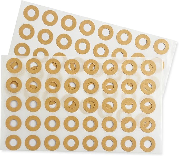 Hole Reinforcement Stickers Labels,Kraft,Pack of 1440