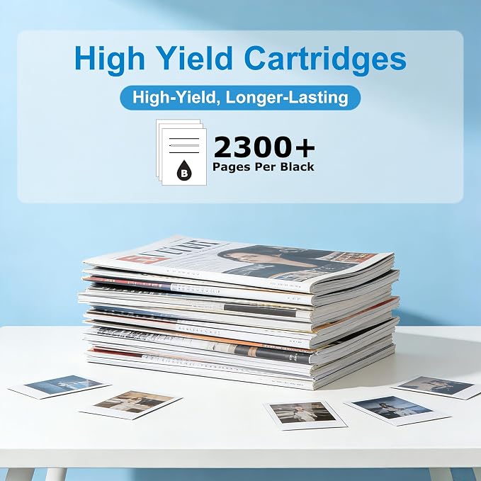 950XL Black Ink Cartridges Replacement for HP 950 ink Cartridges Combo Pack Compatible with HP Printer OfficeJet Pro 8100 8600 8610 8615 8620 8625 251dw 271dw Printer (2 Pack) High Yield With V17.2.1