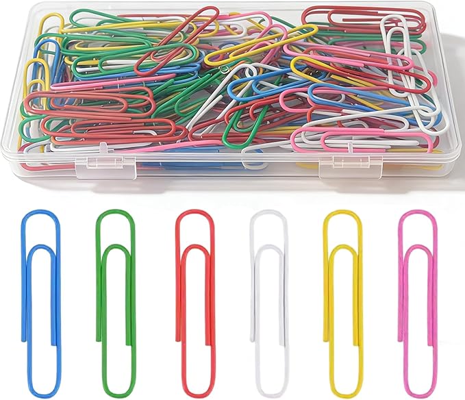 Paper Clips 100 Pcs 2 Inch Large Paperclips, for Office School Daily DIY Paperwork Supplies