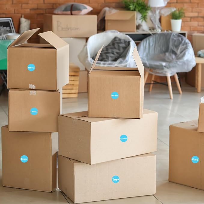 1400 PCS Blue Circle Dot Stickers 3/4" Round Coding Label | Used for manual labor in kindergartens, garage yard price sales, organizing activity color groups,marking spice bottles