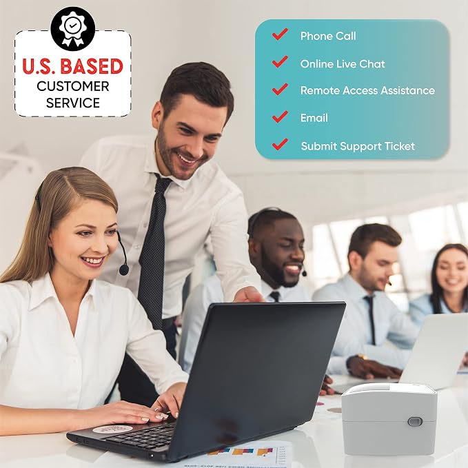 Arkscan 2054K-WF Shipping Label Printer USB & WiFi Connection, Work w/iPhone Windows Mac Chromebook Android Support Amazon Paypal Shopify Shipstation UPS USPS FedEx Direct Thermal
