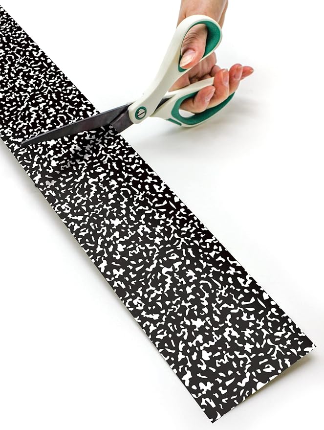 Teacher Created Resources Composition Straight Rolled Border Trim - 50ft - Decorate Bulletin Boards, Walls, Desks, Windows, Doors, Lockers, Schools, Classrooms, Homeschool & Offices