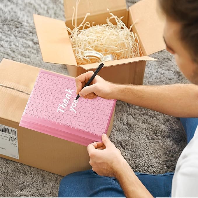 Metronic 1000 Pack Bubble Mailer 6x10 Inch Light Pink,Usable Size 6x9" Waterproof Padded Envelopes,Self-Seal Modern Bubble Mailers Cushioning for Shipping,Jewelry Makeup Supplies,Gift Packaging Bulk