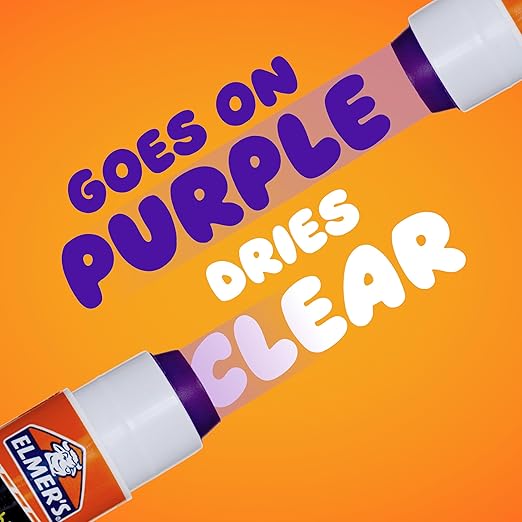 Elmer's Disappearing Purple School Glue Sticks, Washable, 22 Grams, 30 Count - Back to School Supplies, Classroom Essentials, Arts & Crafts, #1 Teacher Brand