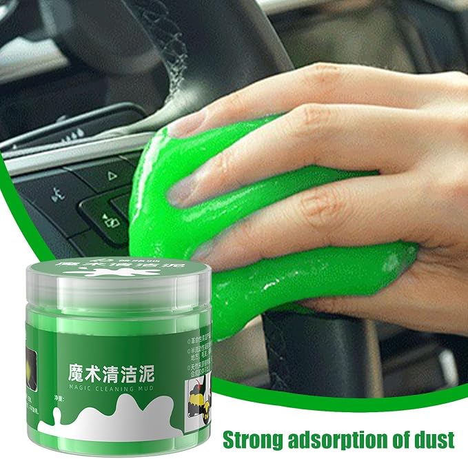 Clean Putty Portable Soft Glue Multipurpose | Car Interior Cleaner Cleaning Slime Reusable Washable Dust Cleaning Gel for Vehicle, Home, Office, Keyboard, Laptop, Air
