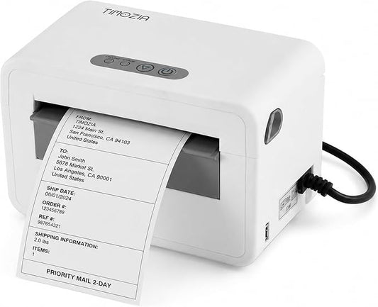 Bluetooth Shipping Label Printer, 4X6 Wireless Label Printer, USB Shipping Label Maker for Small Business, Compatible with iPhone, Android, Windows & Mac
