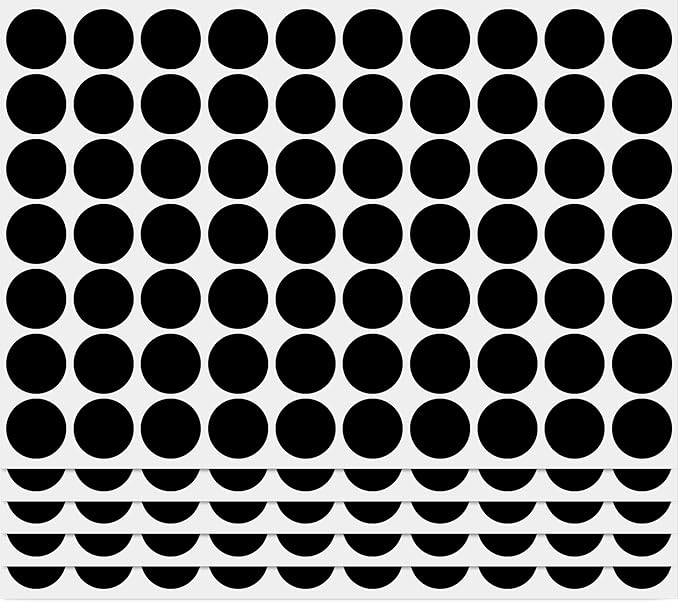 PARLAIM 3/4 Inch Coding Circle Sticker Labels,Pack of 1050 Round Color Code Dot Labels Stickers for Home Office Marking,Organizing (Black)