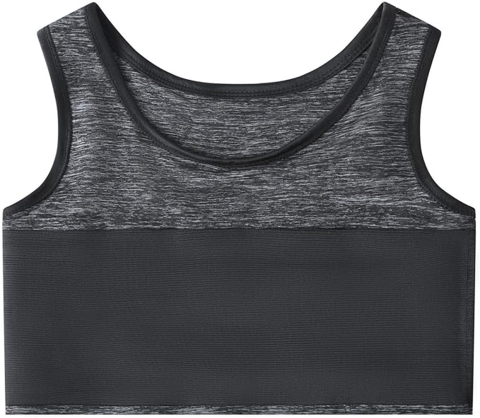 Women Transgender Tomboy FTM Pull On Closure Elastic Chest Binder Pullover Tank Top
