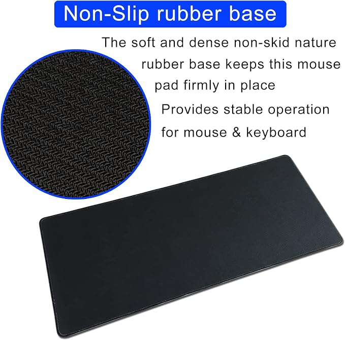Cute Dog Paw Print Mouse Pad Desk Mat,Large Mouse Pads Desk,Full Mouse Pad | Stitched Edges Rubber Non-slip Office Study XL Long Extended Gaming for Computer Keyboard Laptop PC