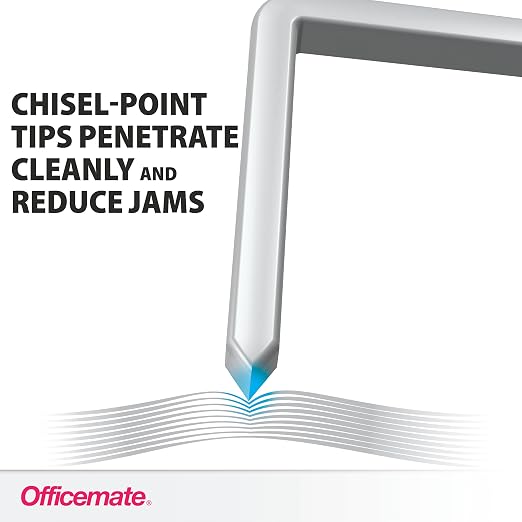 Officemate OIC Chisel Point Staples - 5000 Count, 20 Sheet Capacity, 1/4-Inch Leg Length, School Supplies and Office Supplies for Standard Stapler Applications