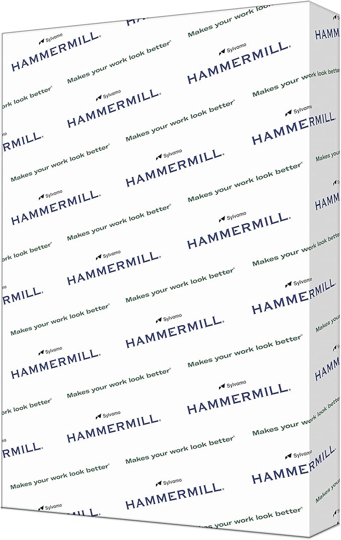 Hammermill Cardstock, Premium Color Copy, 60 lb, 18 x 12-100 Bright, Made in the USA Card Stock, 120040R - 1 Pack (250 Sheets)