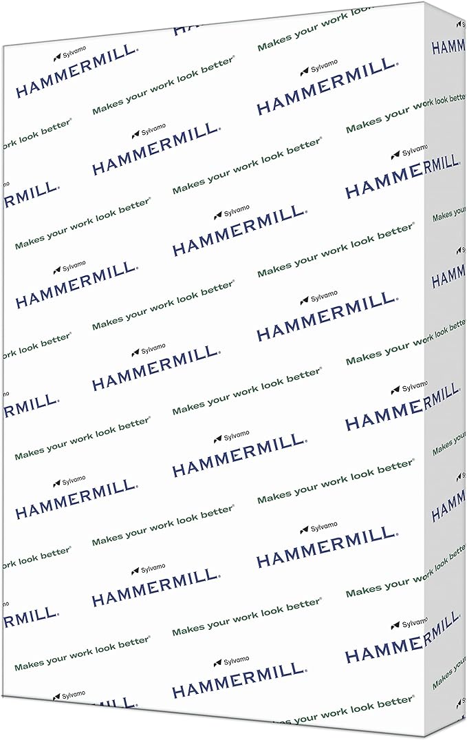 Hammermill Cardstock, Premium Color Copy, 100 lb, 18 x 12-100 Bright, Made in the USA Card Stock, 133201R, White -1 Pack (250 Sheets)