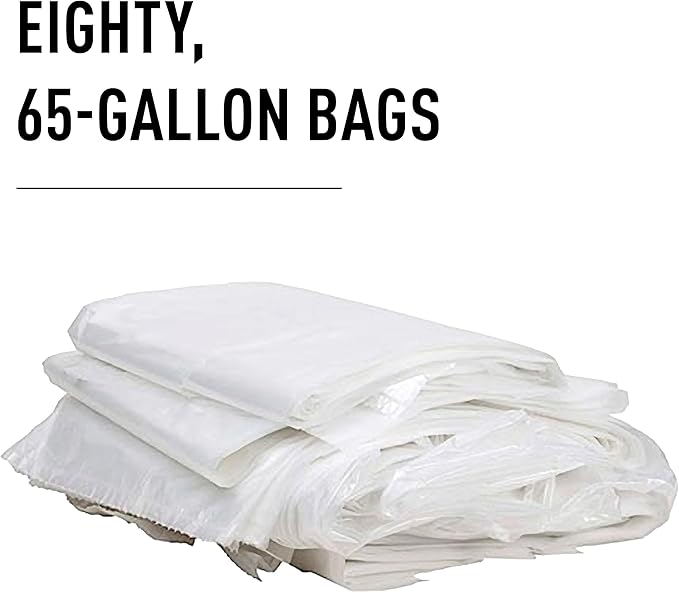 IDEAL AC0922H Shredder Bags – 27” x 64” Gusseted, 65-Gallon Capacity, Heavy-Duty Bags for IDEAL 4606 and 4108 Shredder Models
