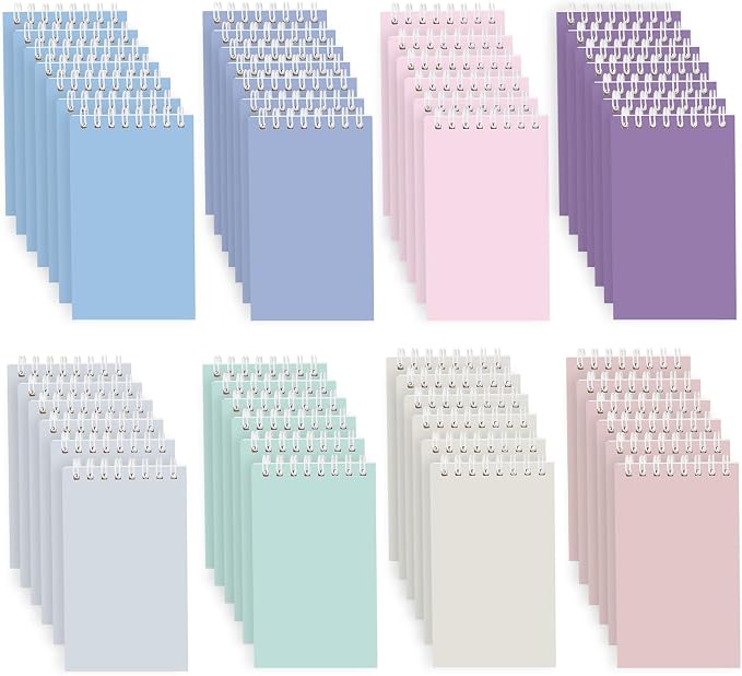 Ddaowanx Mini Notebooks Bulk,3x5 Pocket Spiral Notepads With Lined Pages | 48 Pcs Small Notebook for Work,Nursing School Essentials,School&Office Supplies,Nurse Gifts