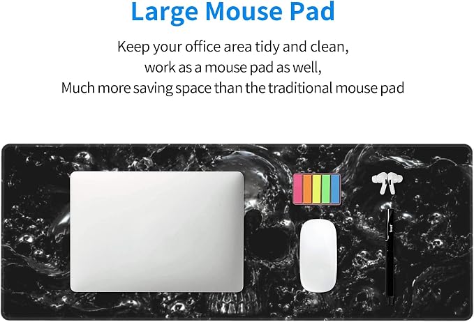 Skull Mouse Pad XL Large Mousepad Non Slip Rubber Base Desk Mat for Laptop Computer Gaming 31.5" X 12"