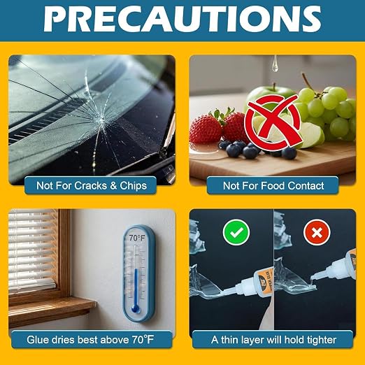 Glass Glue Clear 20g Heavy Duty All Purpose Clear Adhesive Gel | Glass Repair Glue Liquid for Home Indoor Bedroom Living Room Window Aquarium Fish Tank Office Craft
