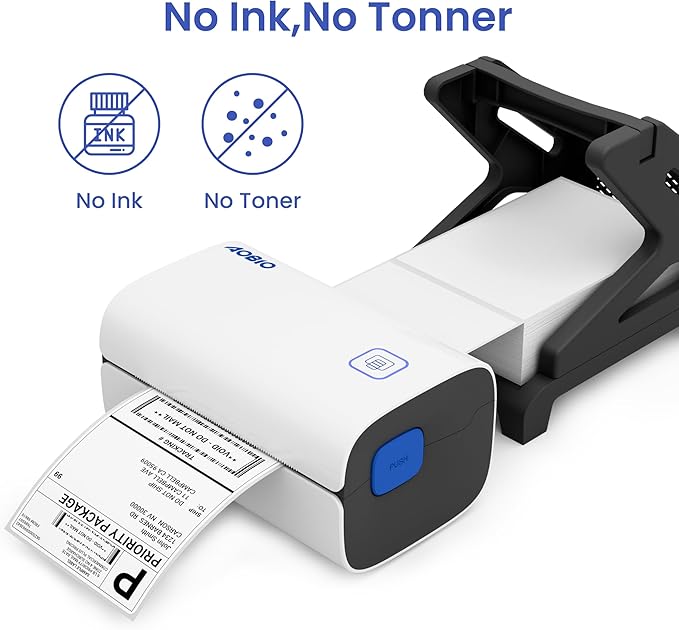 4X6 Direct Shipping Labels - Commercial Grade Thermal Printer Labels - Compatible with 4x6 Direct Thermal Printers