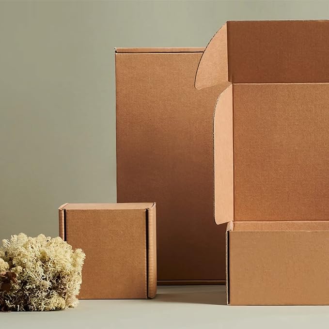 9x6x4 Brown Cardboard Corrugated Boxes 30 Pack, Shipping Boxes for Small Business Mailing Boxes, Mailer Packaging Boxes