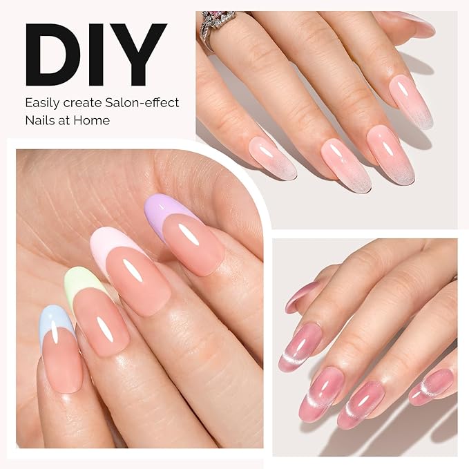 MelodySusie Medium Oval Round X Nail Tips - 300Pcs 15 Sizes Clear Acrylic,Half Matte Full Cover Press on Nails for DIY Extension & Salon Use,Pre-Shaped for Long-Lasting Manicure