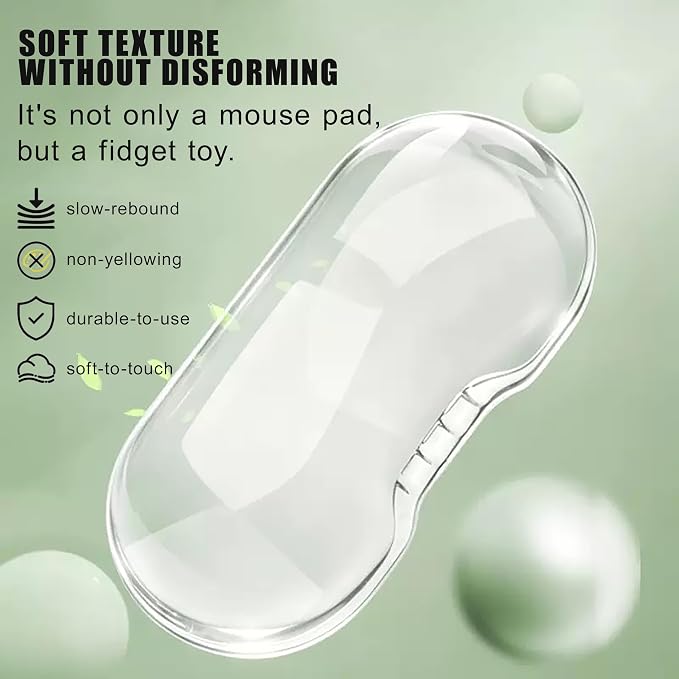 Mouse Pad with Wrist Rest, Soft Cloud Gel Keyboard Mouse Pad Set with Hand Wrist Support, Cute Non Slip Office Desk Accessories for Comfort/Pain Relief/Computer/Laptop (Pink Cave)