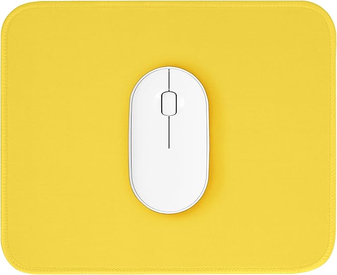 Yellow Mouse Pad, 10.2 x 8.2 inches, Non-Slip Waterproof Rubber