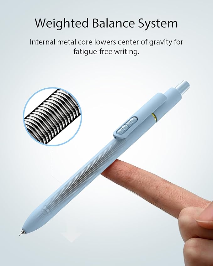 Hiacry 16 Pack Gel Pens, Quick-Dry Long Lasting Black Ink-0.7mm Fine Point | Smooth Writing Fidget Pens, Stress Relief, No Smear, No Bleed, Journaling,Note Taking, Work, School,Office, Students & Adults