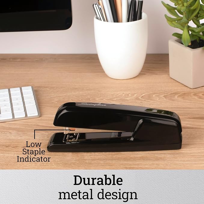 Swingline Stapler,30 Sheet Capacity,747 Business Stapler,Jam Free,Anti-Microbial,Metal,Black (74741),(Pack of 12)