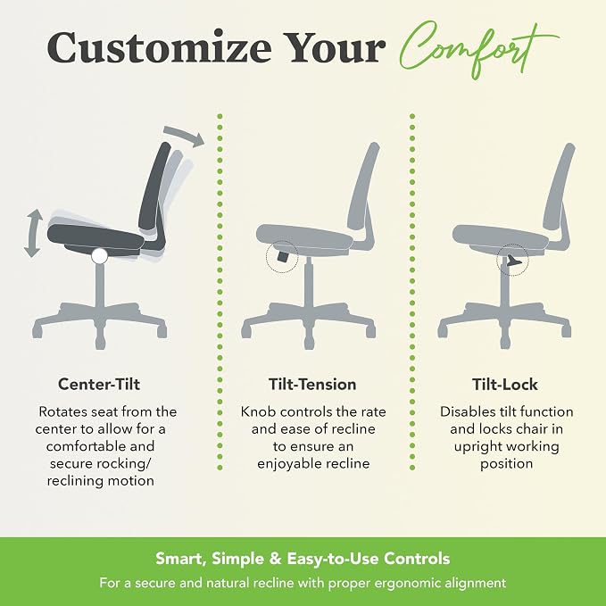 HON Crio Ergonomic Office Chair, Office Desk Computer Chair, Black | High back ergonomic desk chair with lumbar support, adjustable arms, standard tilt, rolling seating for home office decor