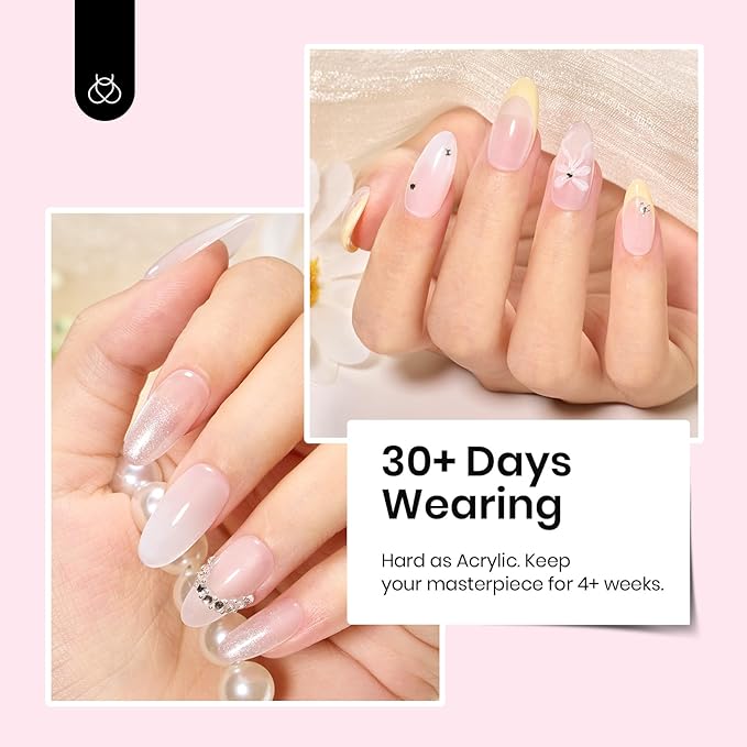 Beetles Builder Gel,1 oz Nude Pink Sculpted Gel,High Hardness for Nail Extension,Broken Repair,Protection Durable for Salon, UV LED Lamp Cured,Nail DIY Art Manicure
