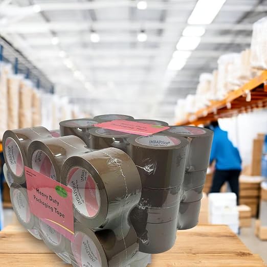 iMBAPrice 3-inches Shipping Packaging Tape - 1 Box of Premium (24 Roll of 110 Yards) 24 x 330 Feet Long 3" Wide Heavy Duty Brown Moving Packing Tape | Heavy-Duty Shipping & Sealing, Strong Adhesion, For Boxes, Moving, E-Commerce & Packaging Refills