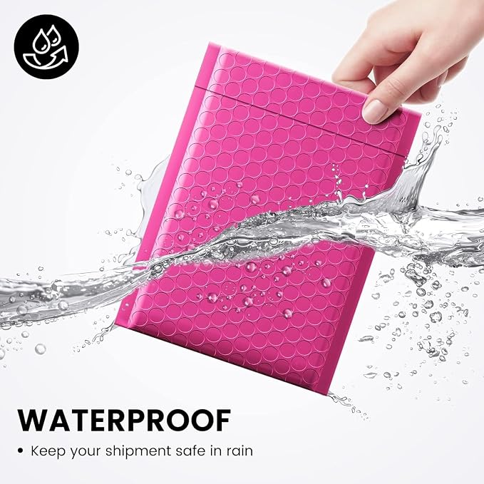 Fuxury Bubble Mailers 6x10" Pink Padded Envelopes 1000Pack | Strong Adhesion Thick Padded Mailers for Small Business Mailing Small Items,Jewelry,Makeup
