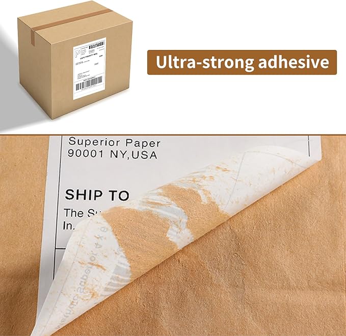 Immuson 4 x 6 Direct Thermal Shipping Labels with Perforations, Label Paper for Thermal Label Printer, Shipping Labels Compatible with Nelko MUNBYN JADENS Phomemo POLONO Rollo Printer,100 Labels