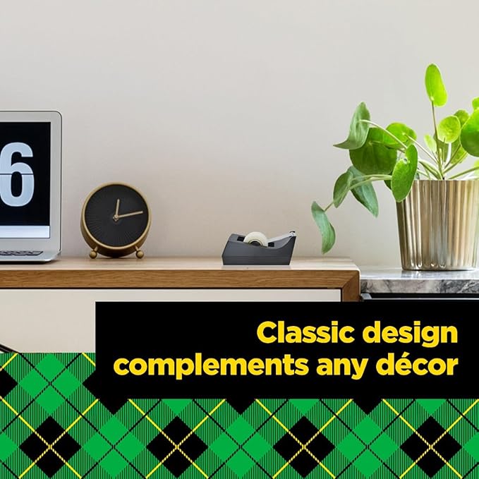 Scotch Desktop Tape Dispenser, Black, 2.7 in. x 2.7 in. x 6.4 in., 1 Tape Dispenser, Polystyrene (PS)