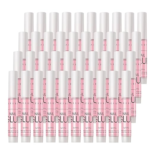 Makartt 40 Pcs Strong Nail Glue for Press on Nails, Fast Dry Quick Adhesive for Fake Nails and Acrylic Tips, Clear Professional Glue on Nails for Broken Nail Repair Salon Manicure Home DIY, Hema-Free