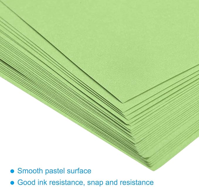 MECCANIXITY 50 Sheets Colored Copy Paper 16.5 x 11.7 Inch Printer Paper 80gsm Light Green for Office Printing, Document Copying, Invitations, Forms, Art Projects