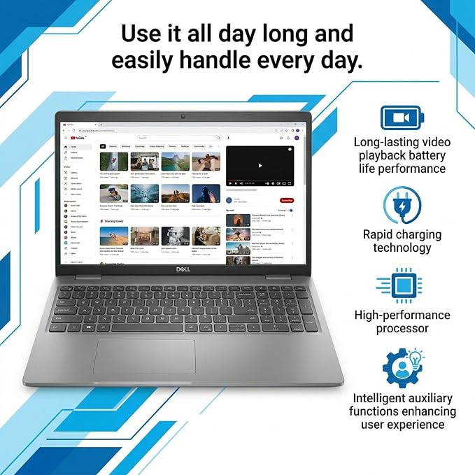 Dell 5520 Latitude Laptop 15.6" FHD Touch Screen (1920 x 1080) Notebook, 11th Gen Intel Core i5-1145G7, 16GB RAM, 512G M.2-NVMe, Thunderbolt, HDMI, Type-C, Webcam, Windows 11 Pro (Renewed)