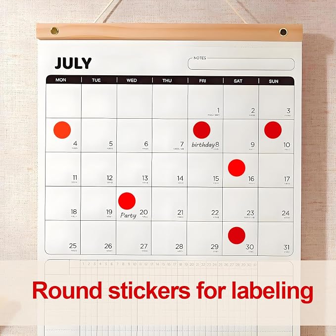 2000 Pcs Round Stickers 1/2 Inch Color Circle Dot Stickers Small Code Labels for Office Shop Yard Sale Home Classroom Marking